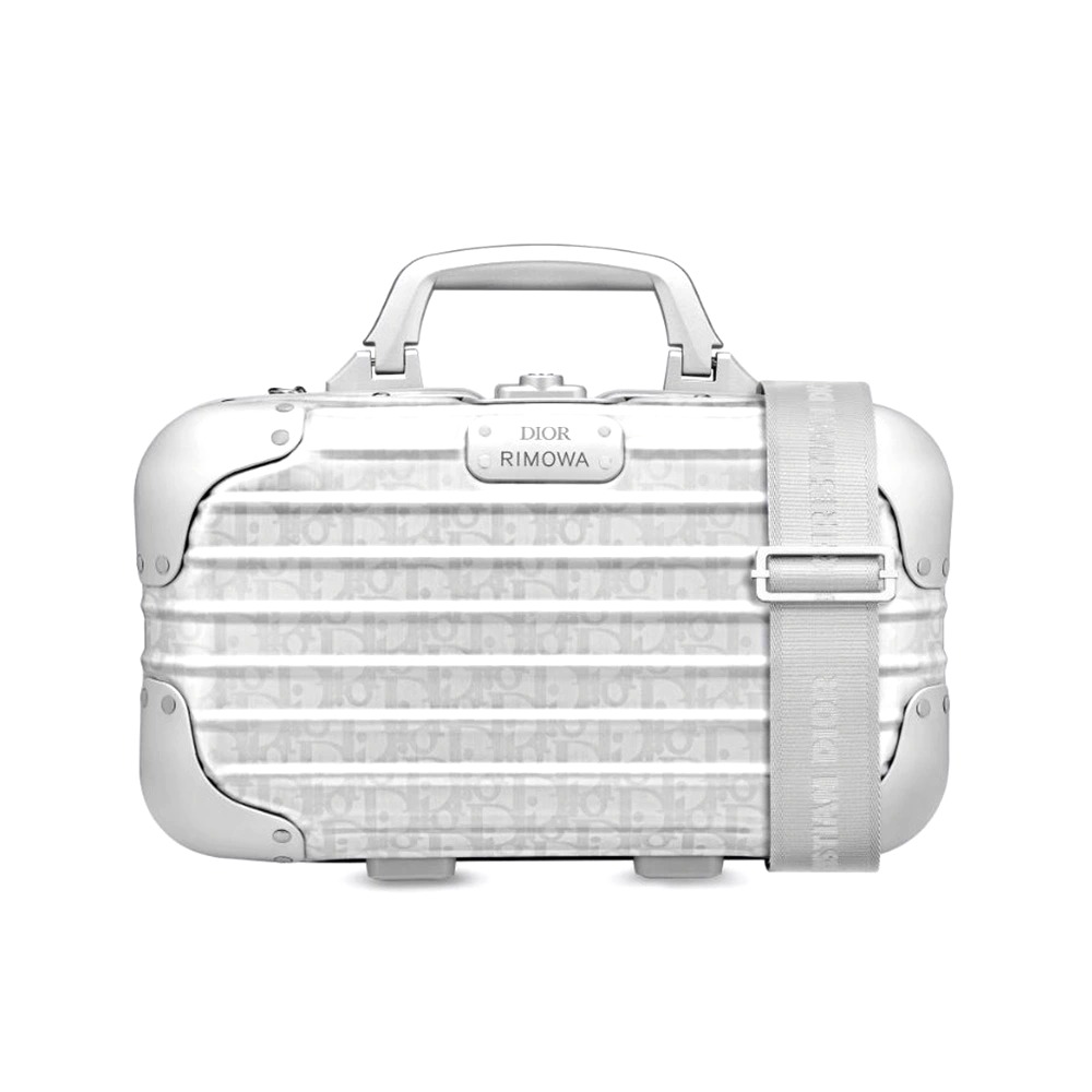 TÚI DIOR RIMOWA Hand Case Gray Dior Oblique Aluminum