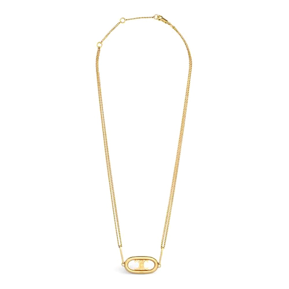Vòng cổ Celine Maillon Triomphe Necklace in Gold Brass