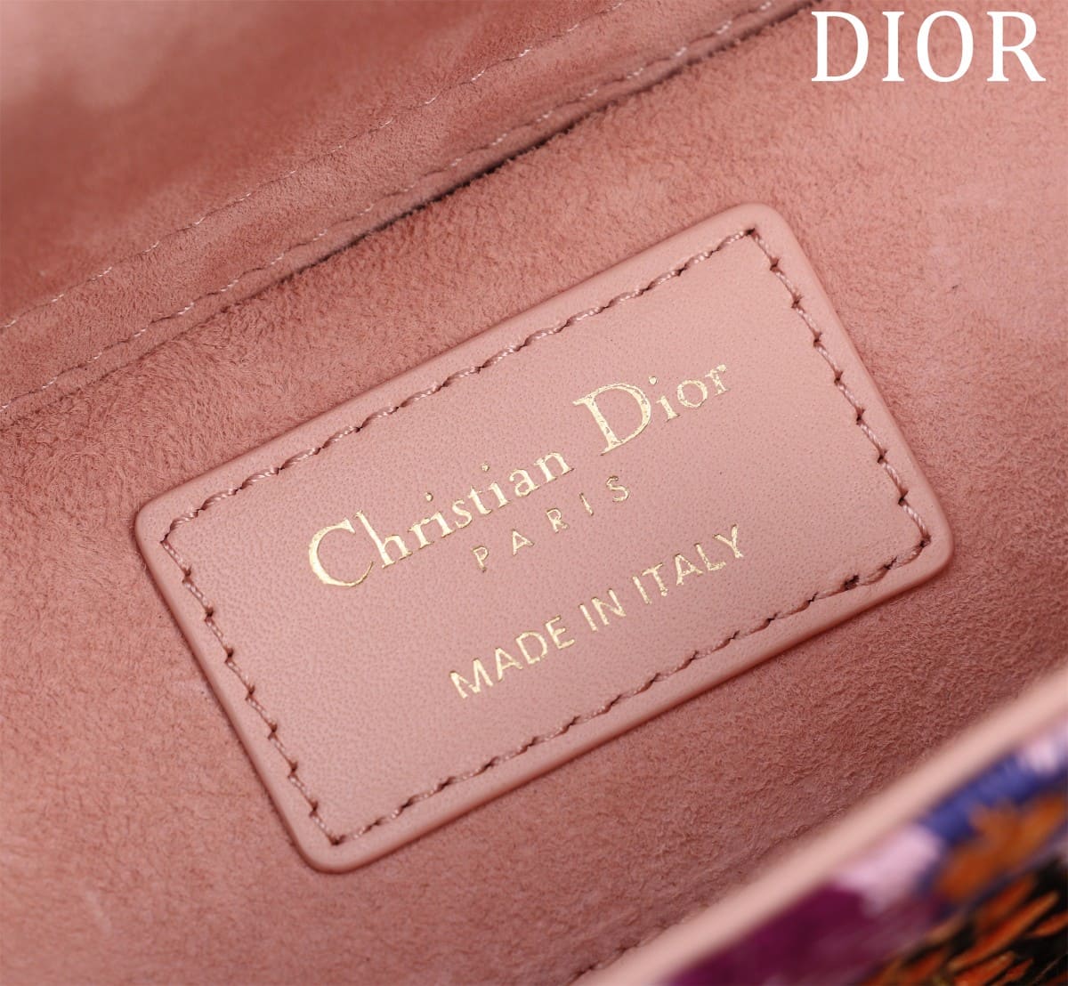 TÚI CHRISTIAN DIOR Lady-Joy embroidery flower colorful