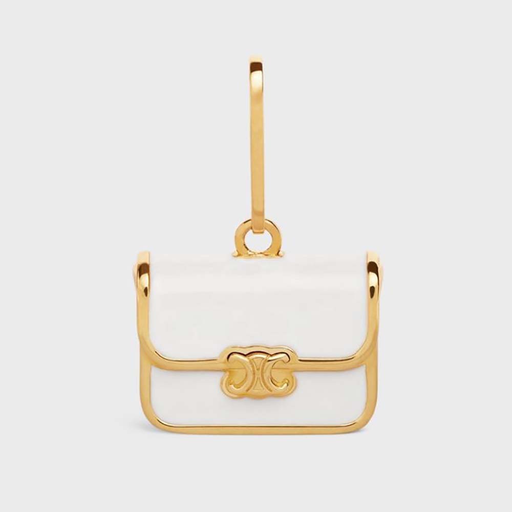 Vòng cổ Celine Women Separables Triomphe Bag Pendant in Brass with Gold Finish