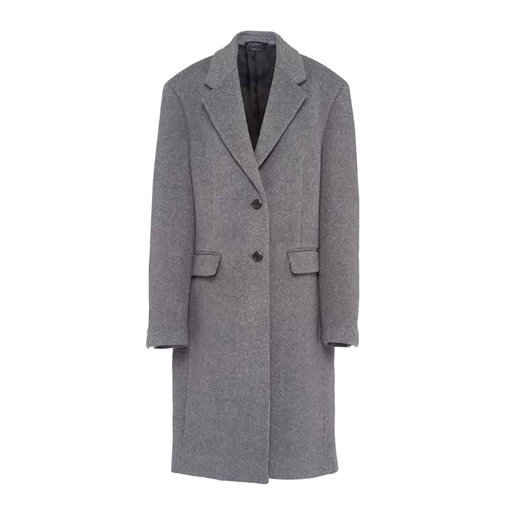 ÁO Prada Women Single-breasted Velour Coat
