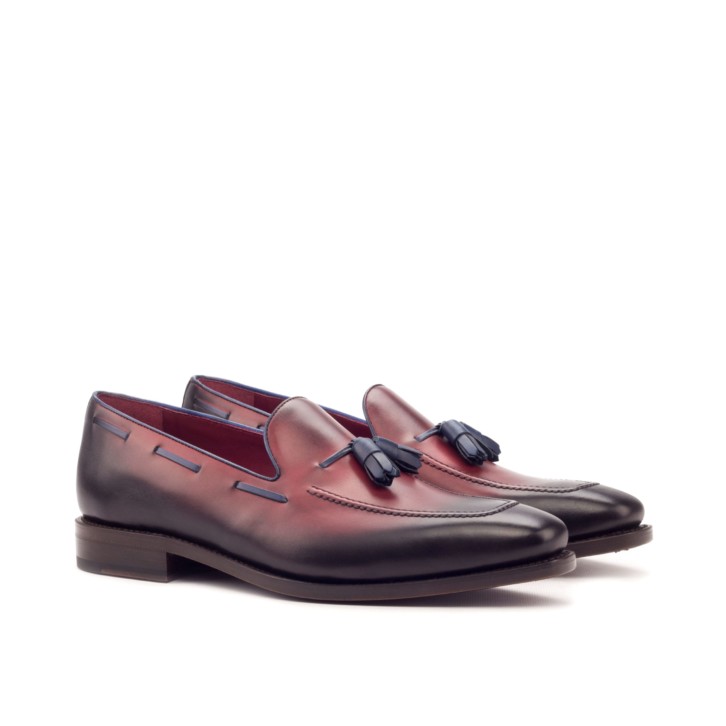 HENDERSON SHOES PERSONALIZATION ABRAHAM Burnished Leather Loafers HANDCRAFTED SHOES