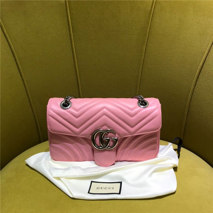 TÚI Gucci GG marmont small shoulder bag pink Top Quality