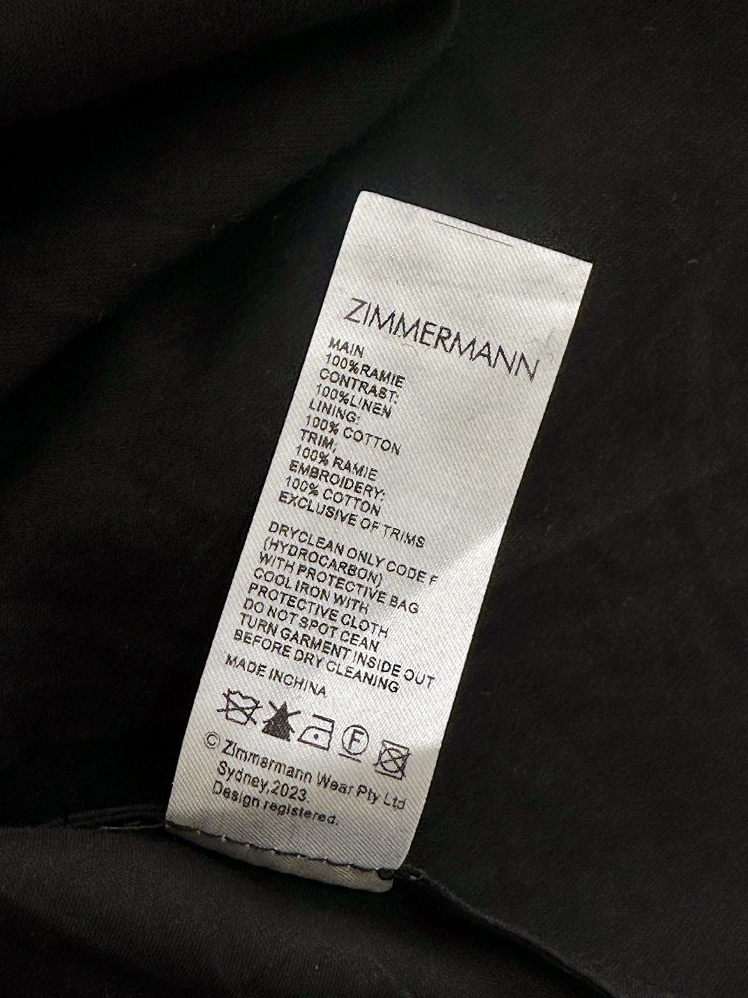 VÁY ZIMMERMANN All Black Vintage Dress High Classy