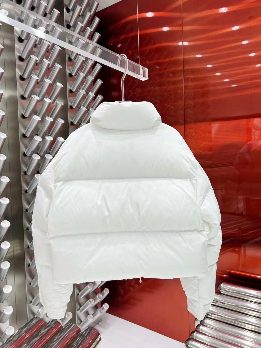 ÁO PRADA Triangle Down Jacket Coat