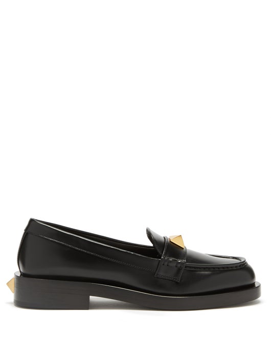 GIÀY VALENTINO GARAVANI Roman Stud leather loafers