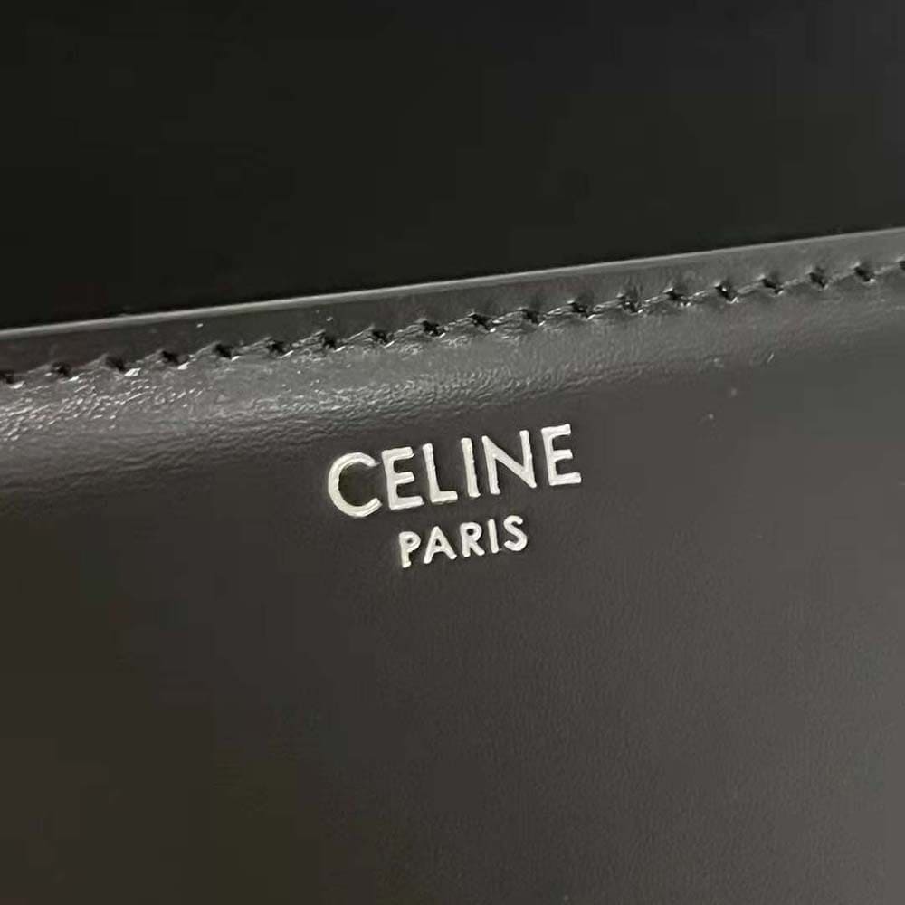 TÚI Celine Women Teen Triomphe Bag in Shiny Calfskin