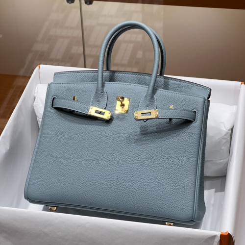 Túi Hermes Birkin Togo Ciel 25CM Handmade khâu tay(Giá liên hệ)