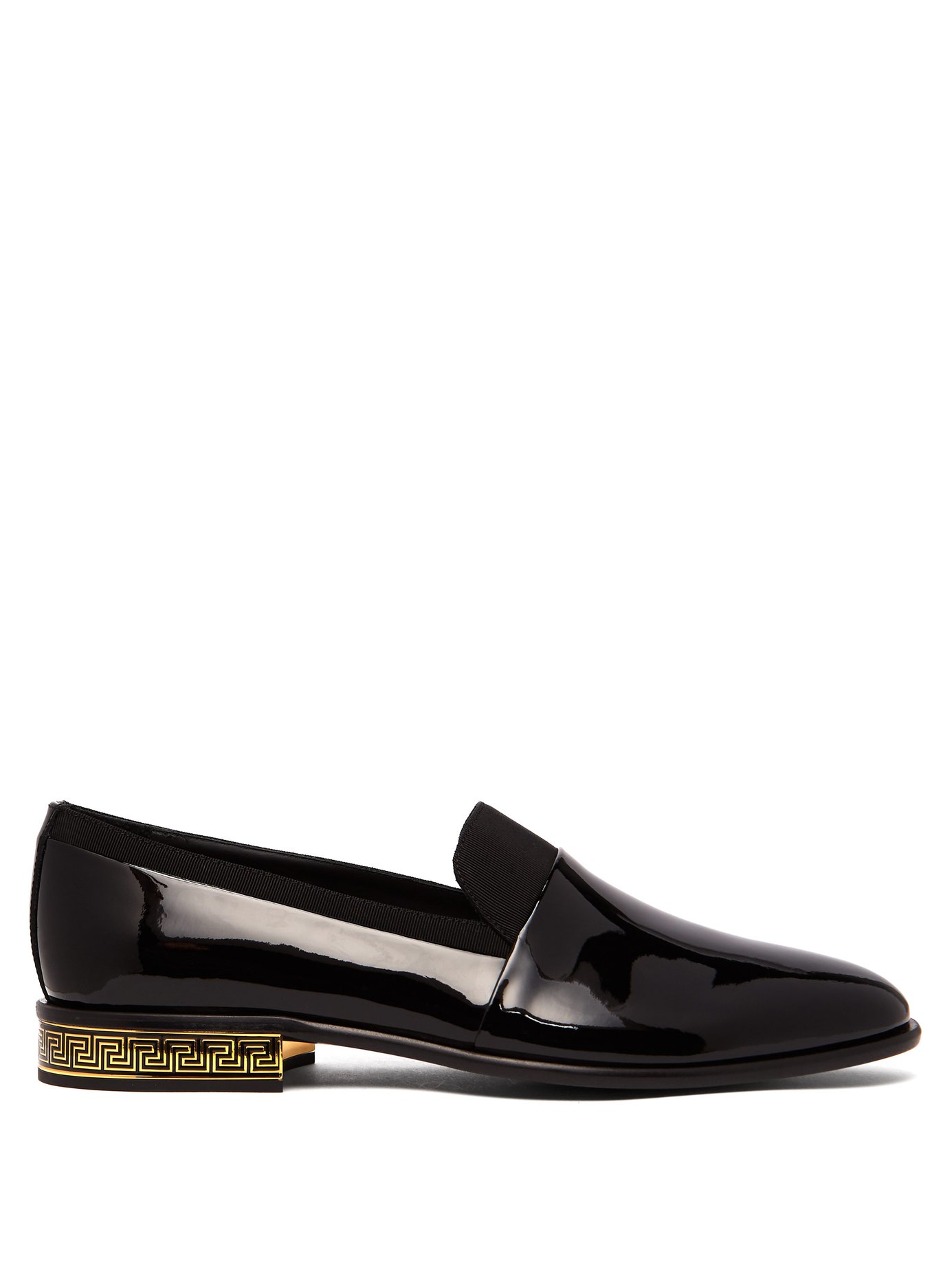 GIÀY VERSACE  Patent-leather loafers