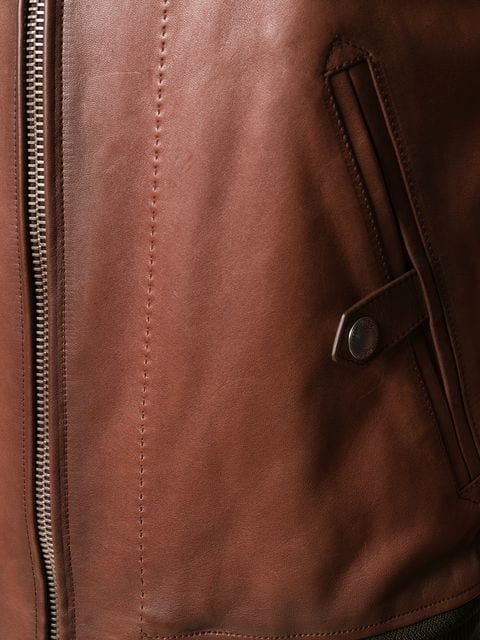 ÁO TOMFORD CLASSIC LEATHER JACKET DA BÒ