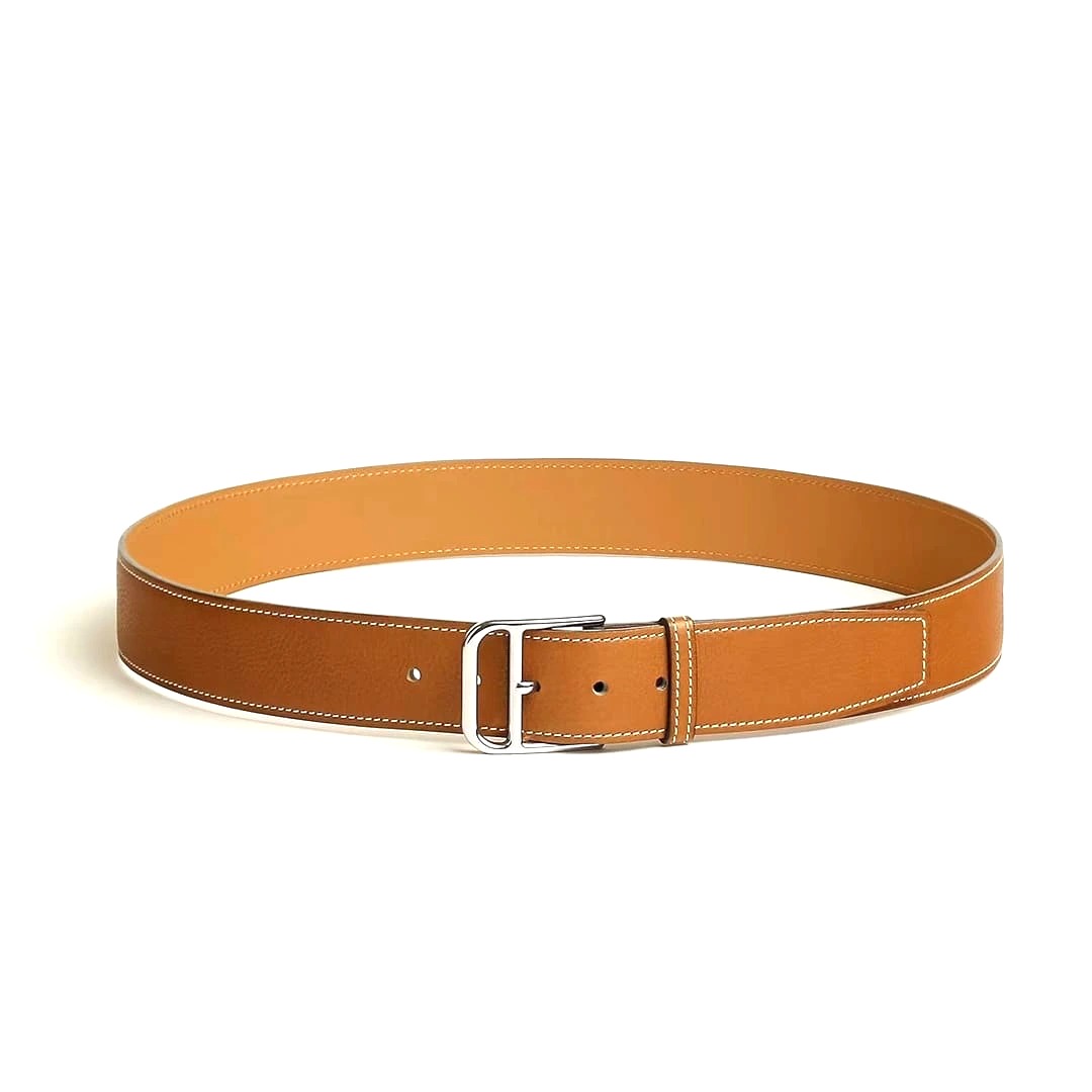 DÂY LƯNG HERMES Togo Brown leather