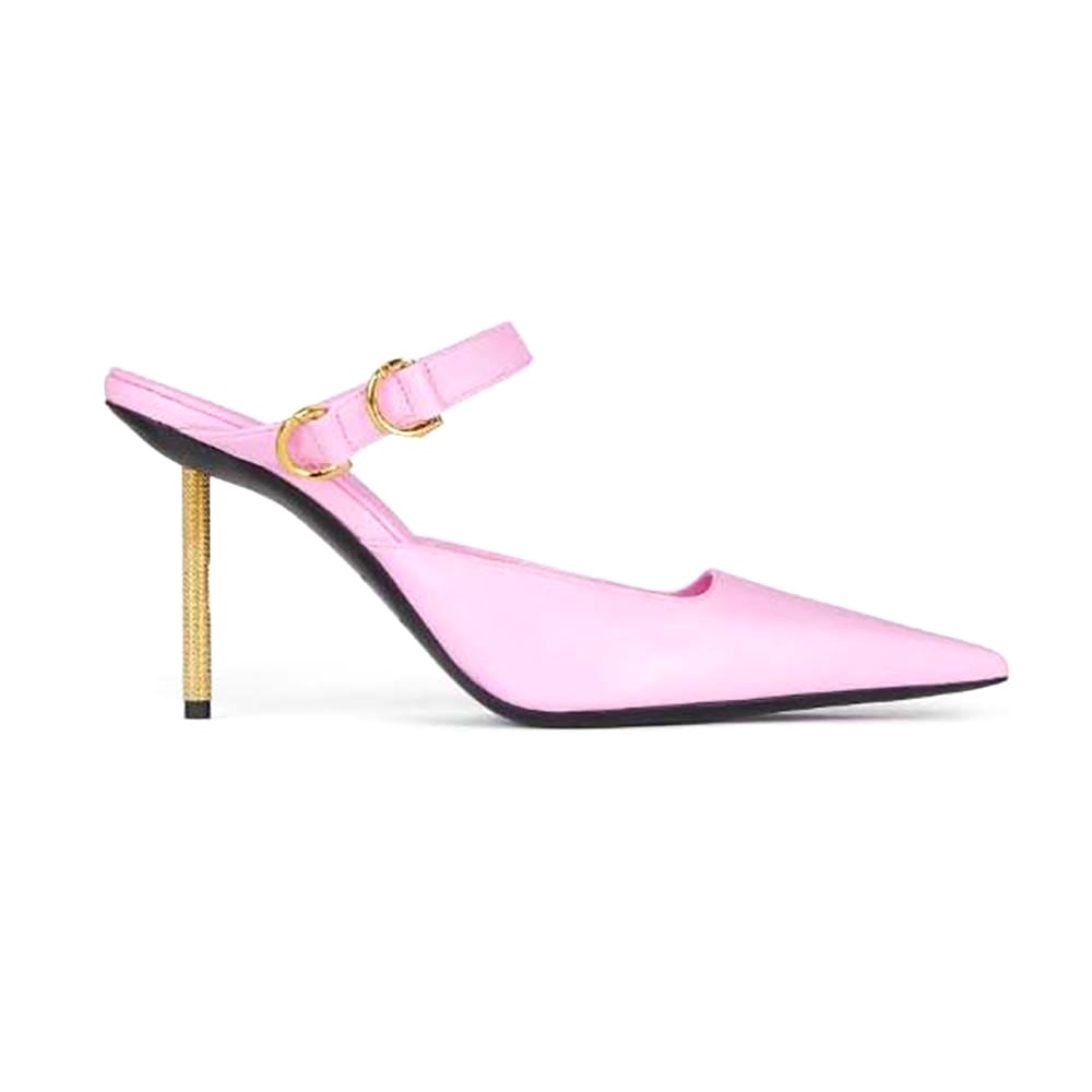 GIÀY Givenchy Women Voyou Slingbacks in Leather-Pink