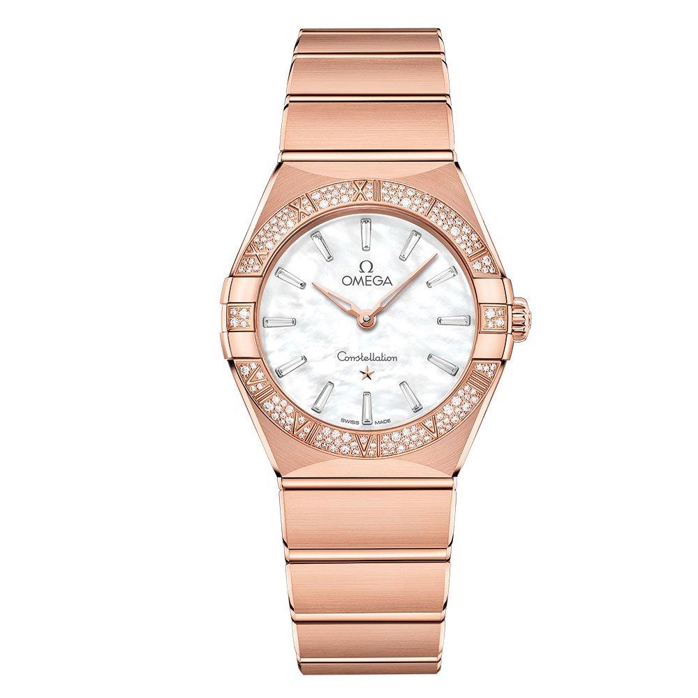 ĐỒNG HỒ OMEGA Constellation Manhattan 18ct Rose Gold Diamond Ladies Watch
