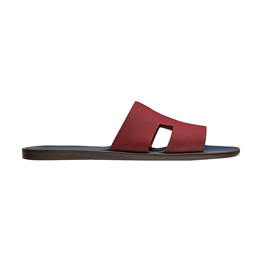 DÉP HERMES IZMIR EPSOM LEATHER ROUGE BLUE AAA