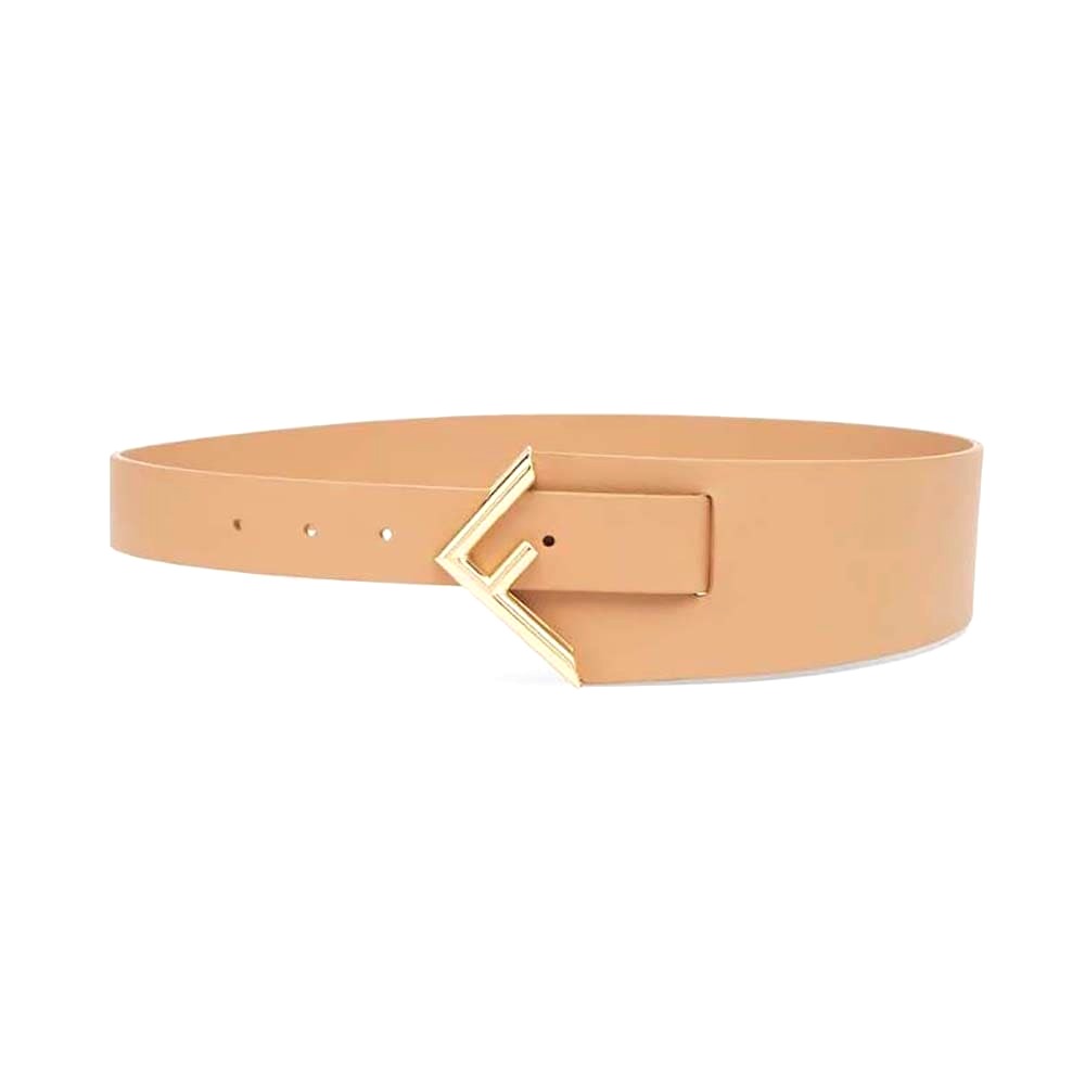 DÂY LƯNG Fendi Women Beige Leather Belt