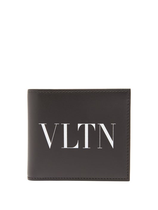 VÍ VALENTINO GARAVANI VLTN-print leather bi-fold wallet