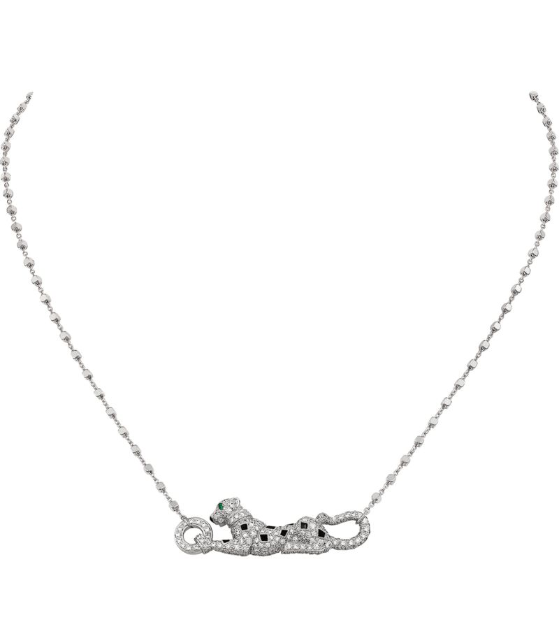 Vòng cổ CARTIER White Gold and Diamond Panthère de Cartier Necklace vàng trắng 18K