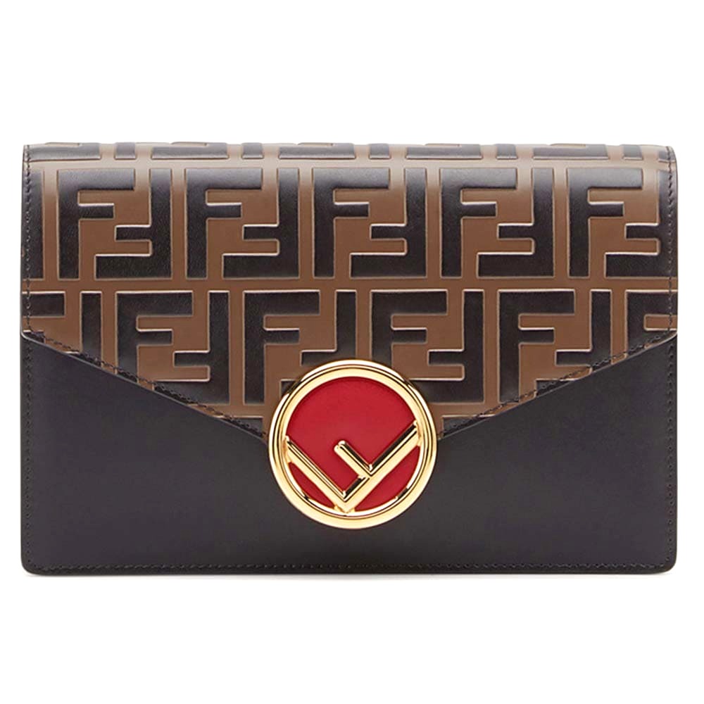 Ví Fendi Women Wallet on Chain Leather Mini Bag-Black