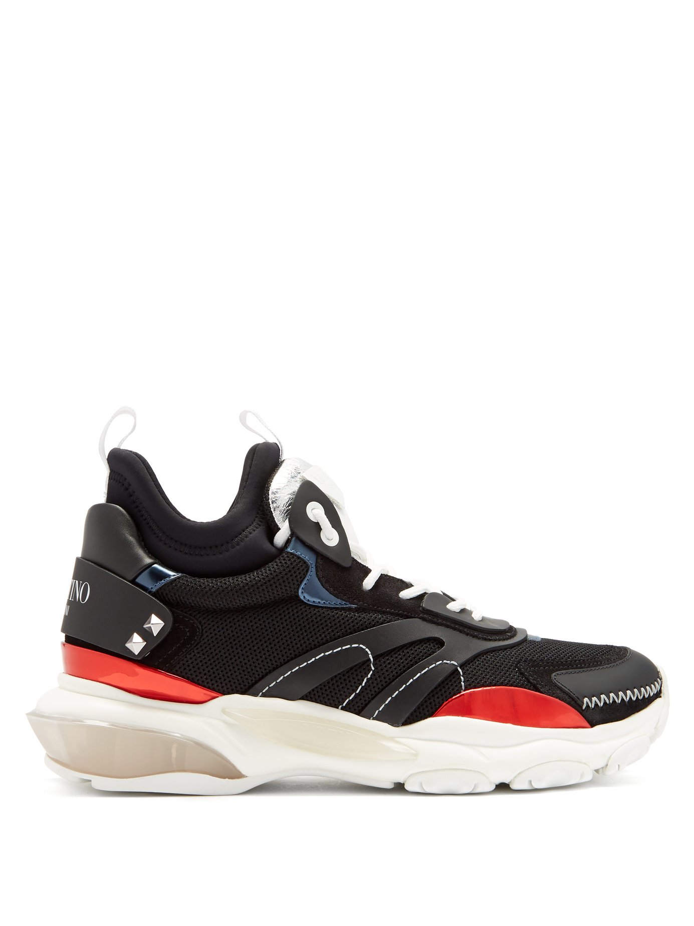 GIÀY VALENTINO Bounce raised-sole high-top trainers
