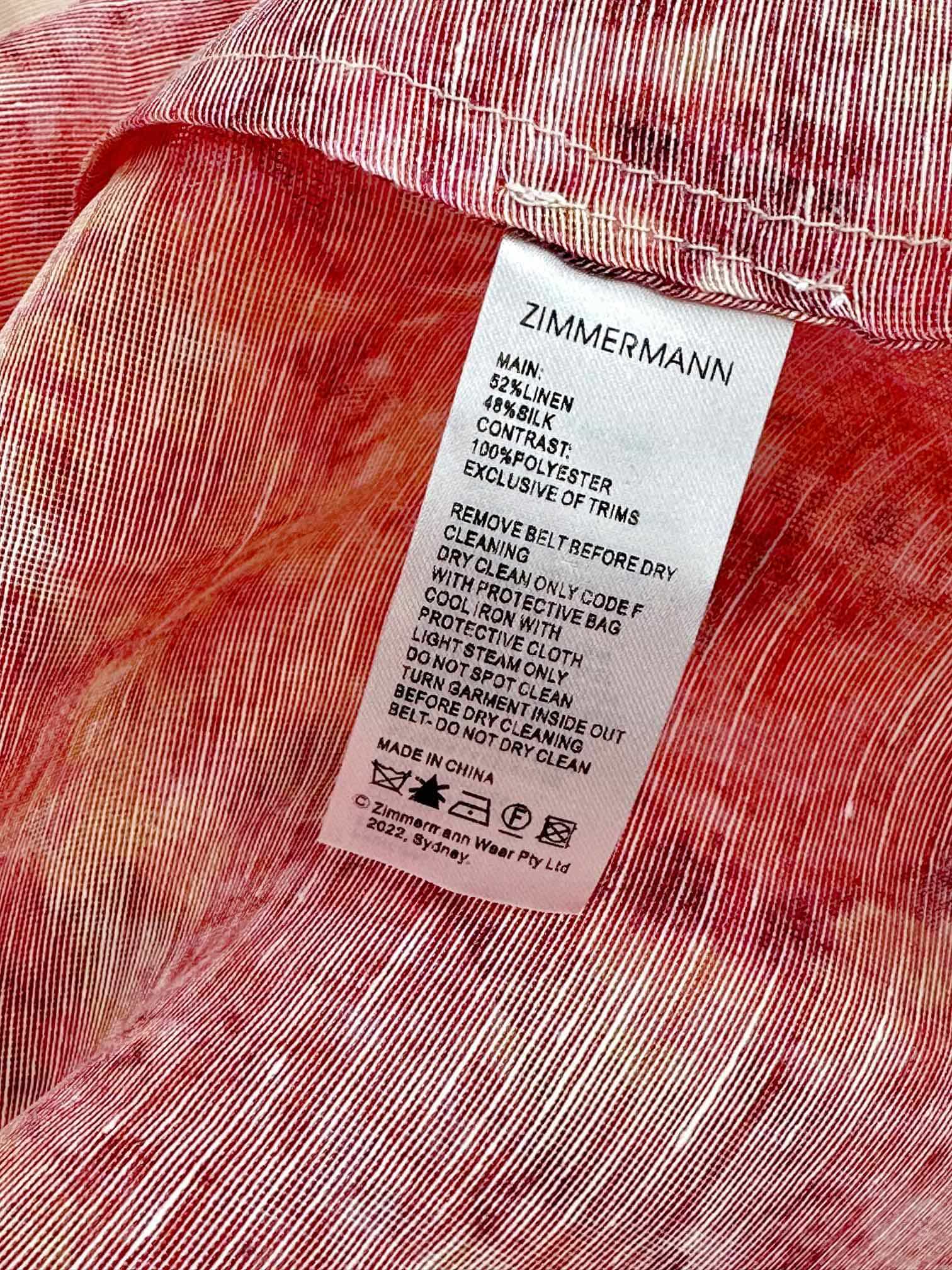 VÁY ZIMMERMANN Vintage Flower Short Sleeve Long Dress High Classy