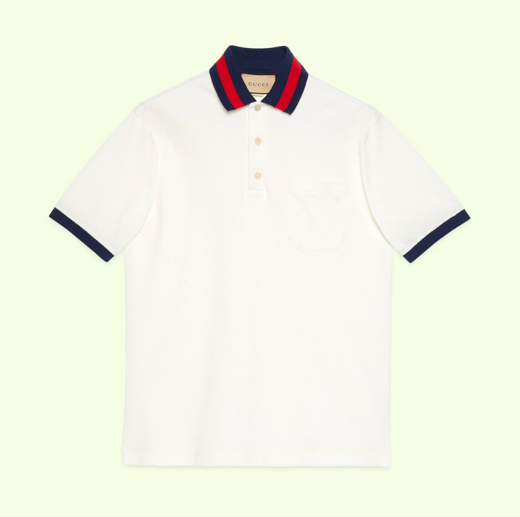 ÁO GUCCI Symblo Color Collar Polo Shirt