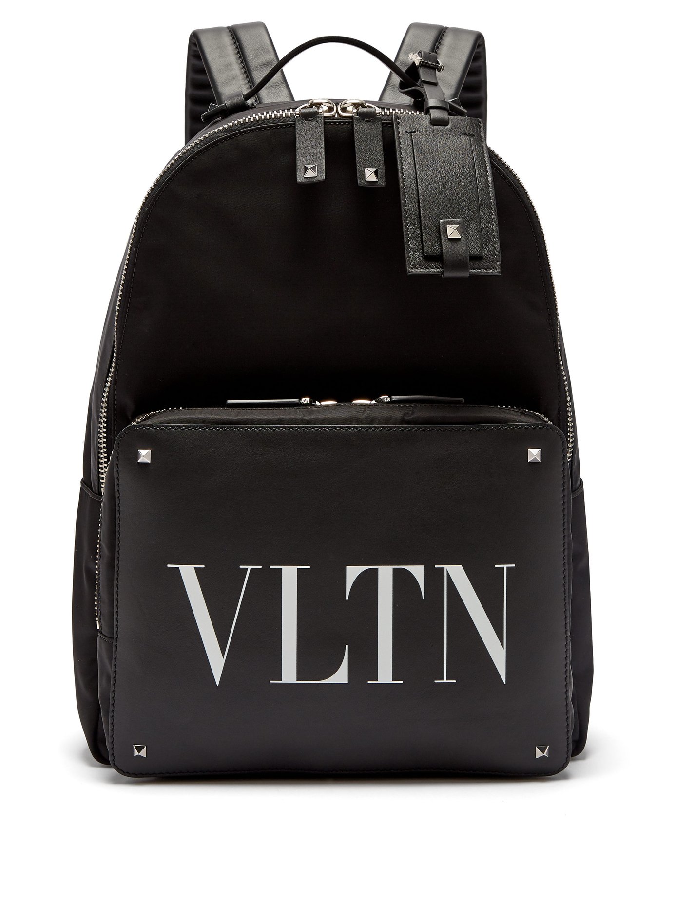 BALO VALENTINO  VLTN logo-print leather-panelled backpack