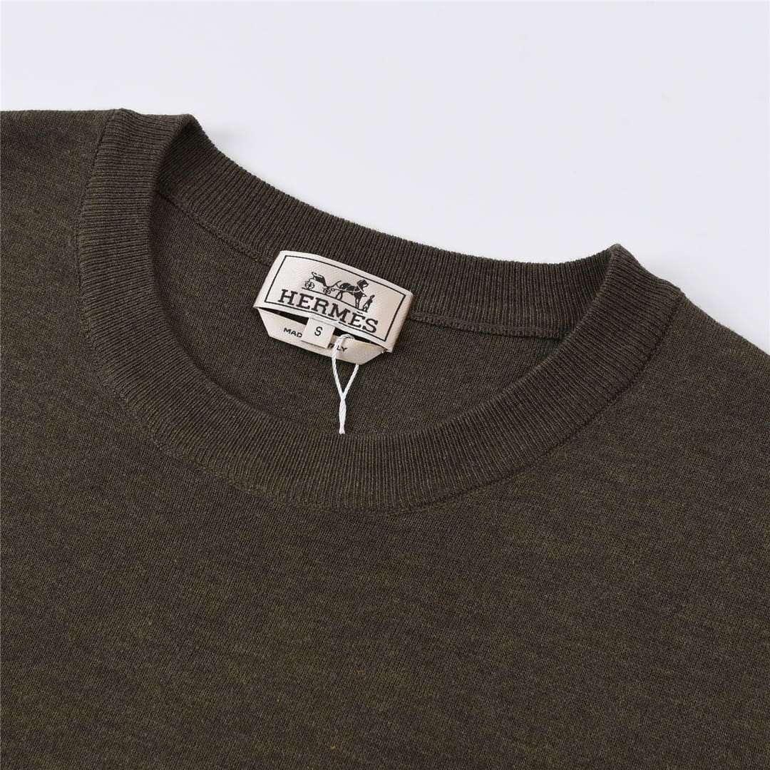 ÁO HERMES Cashmere Brown Sweater