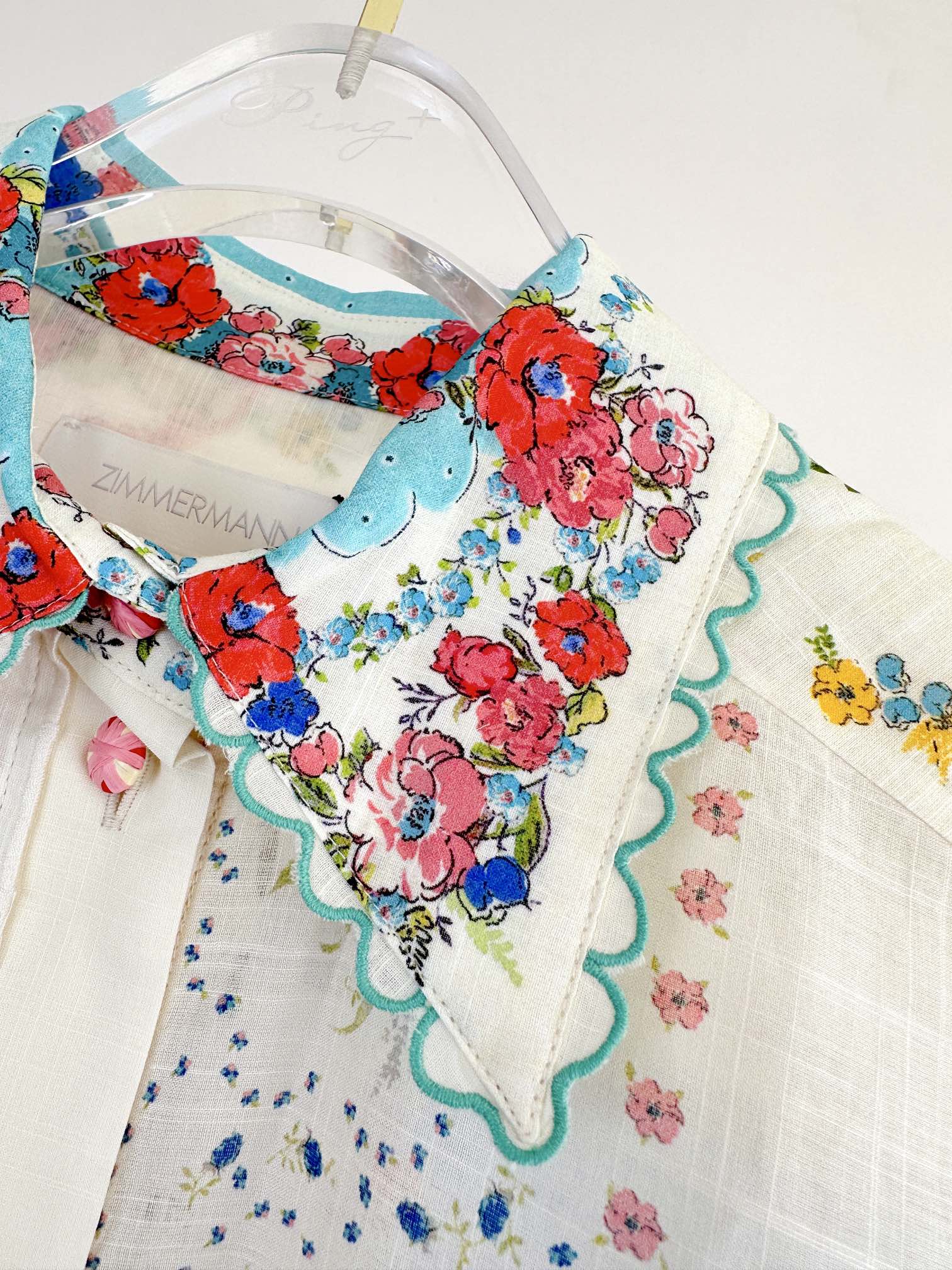 ÁO ZIMMERMANN Flower Long Vintage Dress