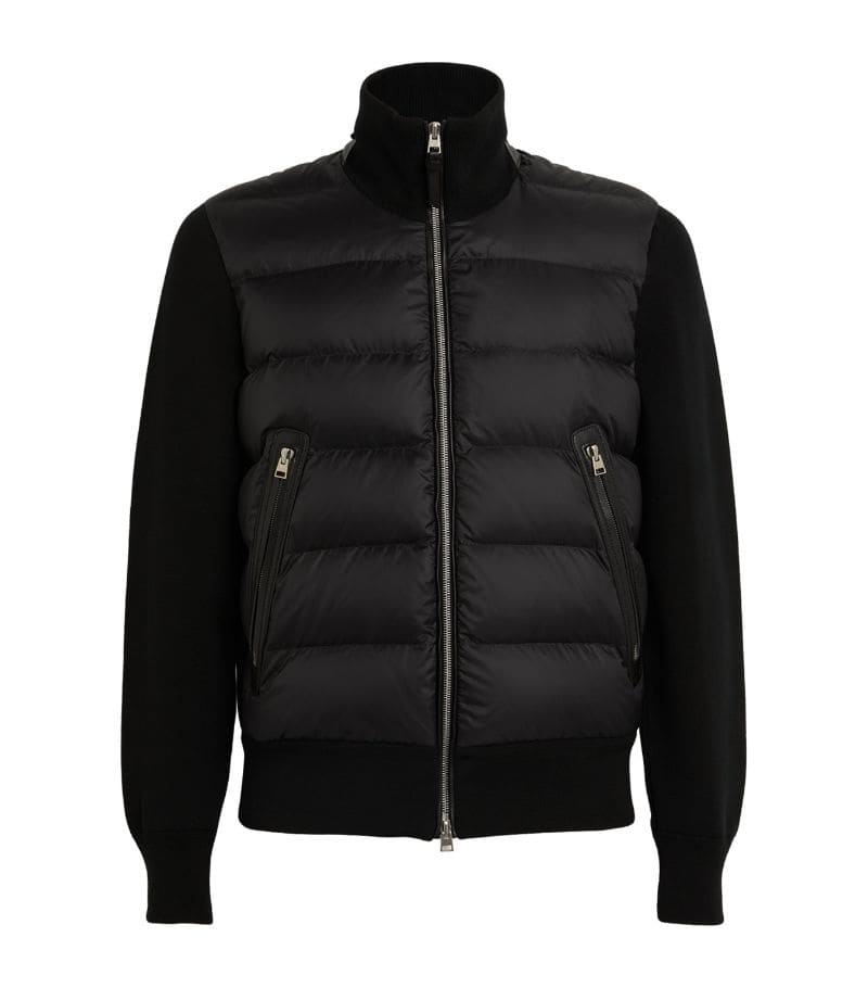 ÁO TOM FORD Wool-Blend Padded Jacket