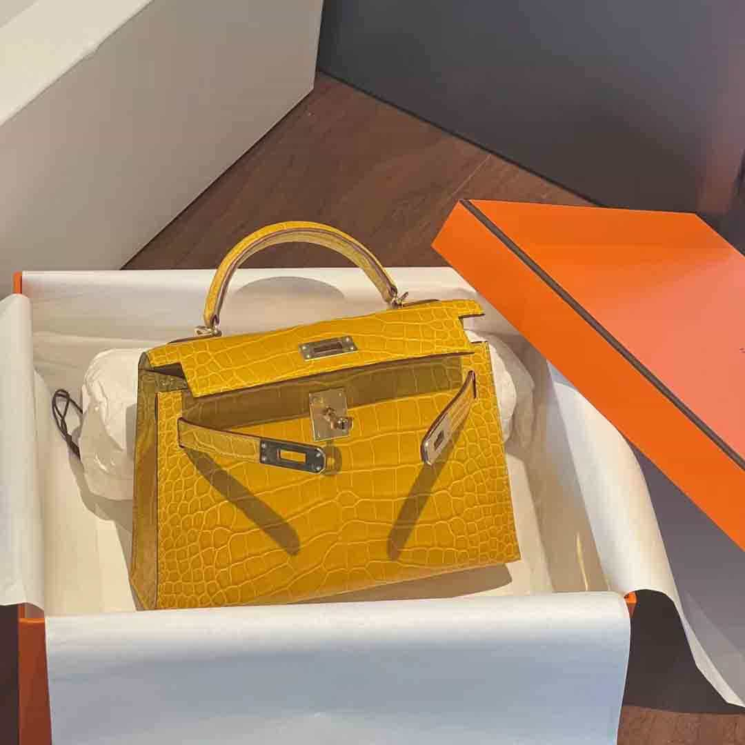 TÚI HERMES MINI KELLY AMBER THẾ HỆ 2 MÀU VÀNG HỔ PHÁCH(GIÁ LIÊN HỆ)