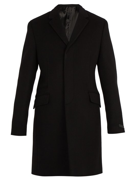 ÁO PRADA  Single-breasted wool and cashmere overcoat