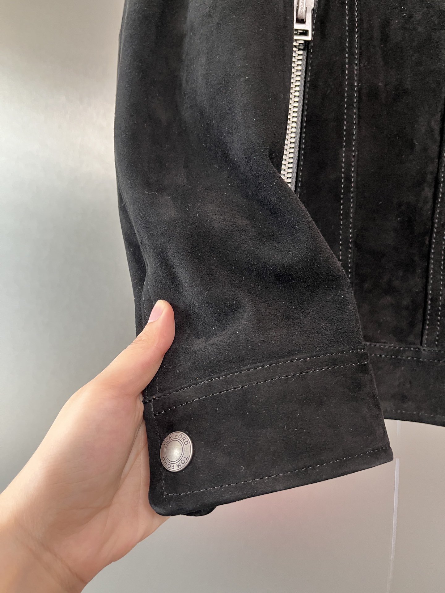 ÁO TOM FORD SUEDE LEATHER JACKET