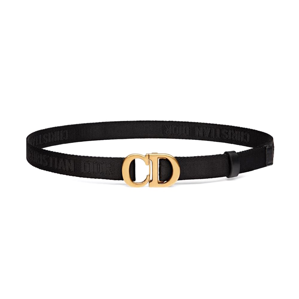 DÂY LƯNG Dior Women Saddle Belt Black Jacquard 20 MM
