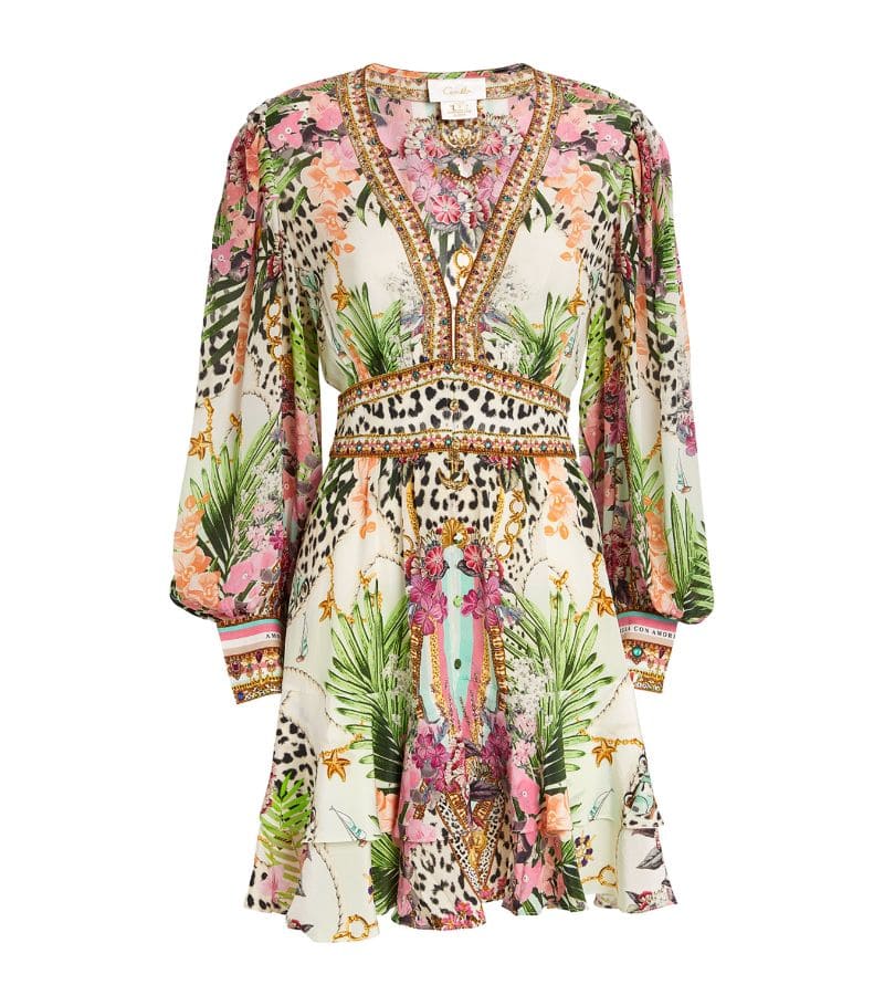 VÁY CAMILLA Silk Dear Amore Mio Mini Dress