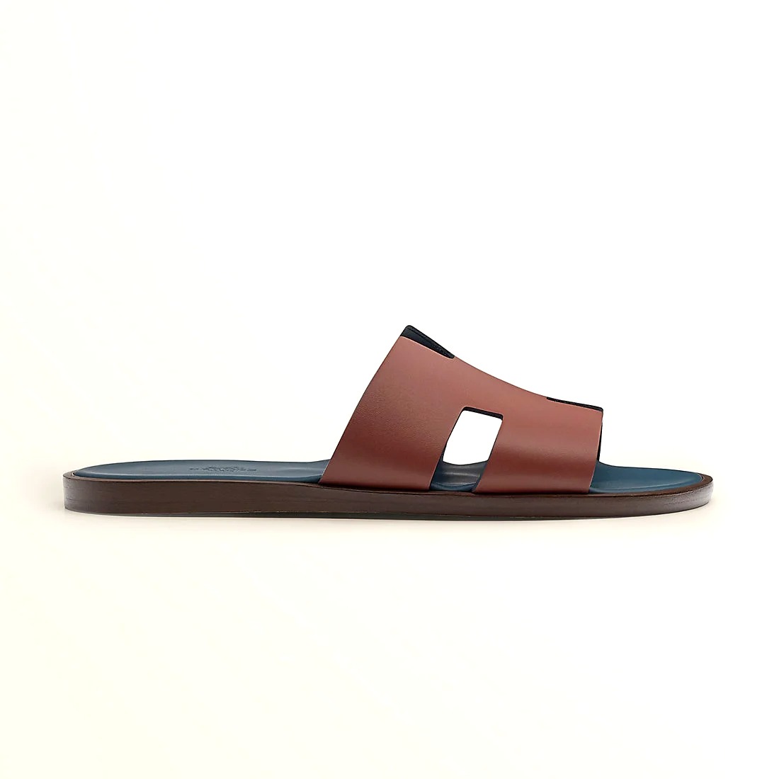 DÉP HERMES IZMIR EPSOM LEATHER BORDEAUX BLUE AAA