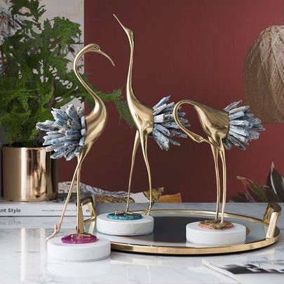 Tượng Hạc đồng trang trí để bàn