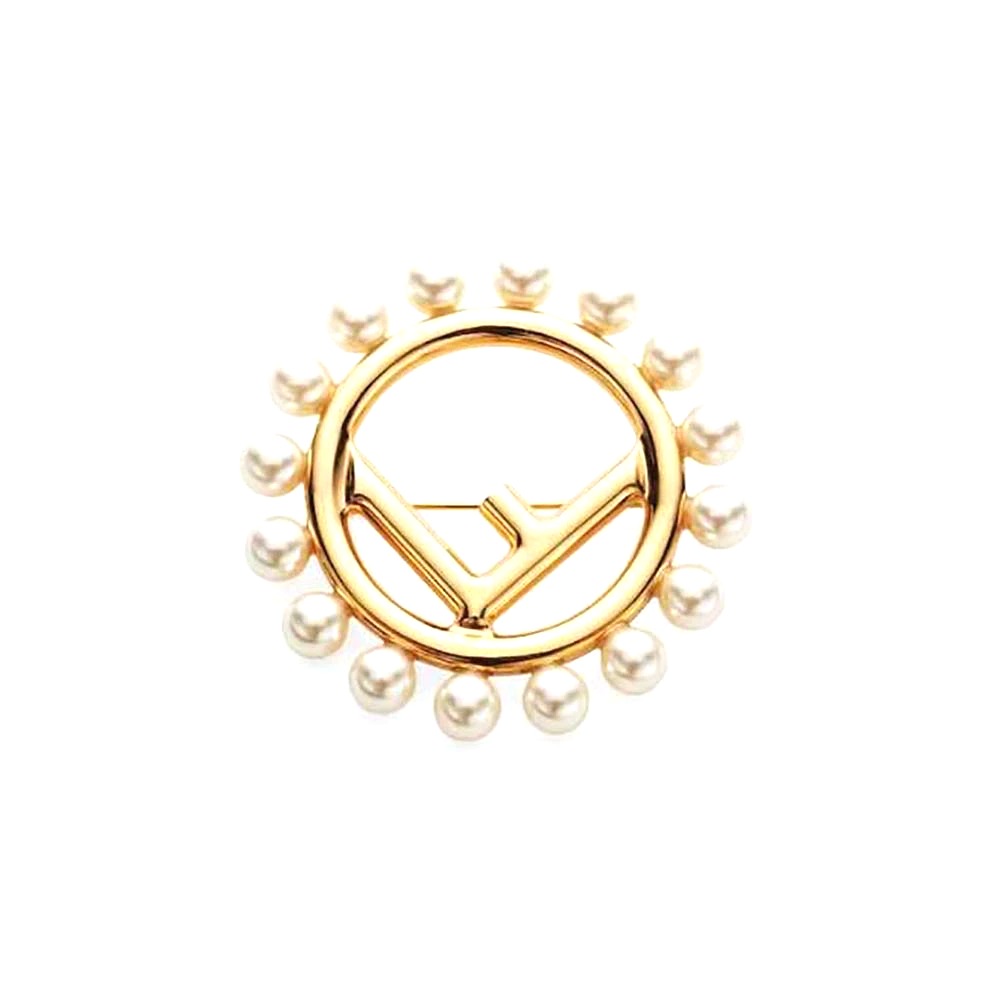 Cài áo Fendi F Is Fendi Brooch Gold Colored Brooch