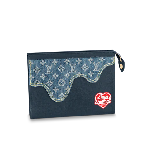 TÚI LOUIS VUITTON TRAVEL POUCH MM DENIM SS2022