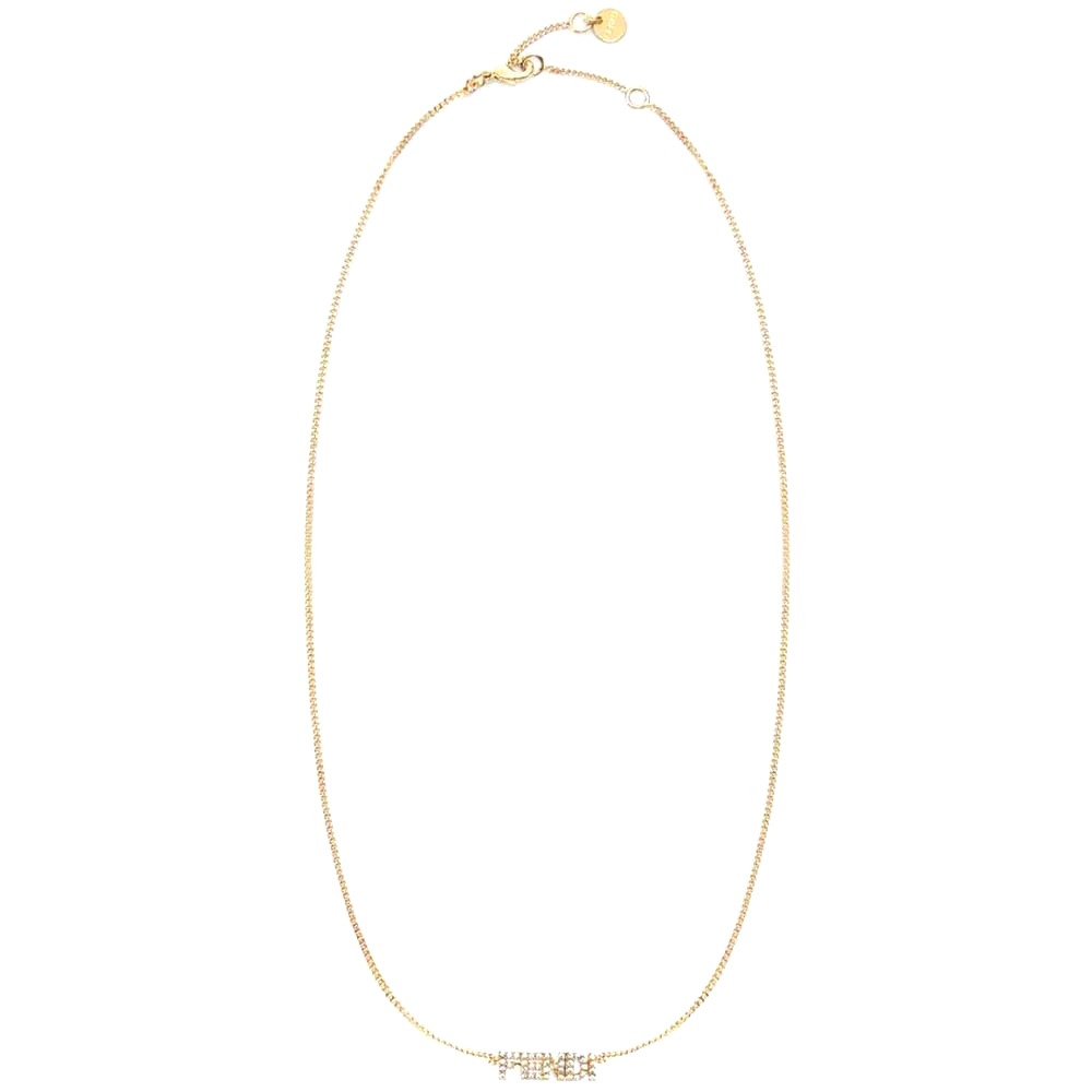 Vòng cổ Fendi Signature Necklace Gold-Colored