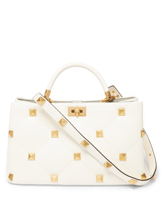 TÚI VALENTINO GARAVANI Roman Stud quilted-leather tote bag