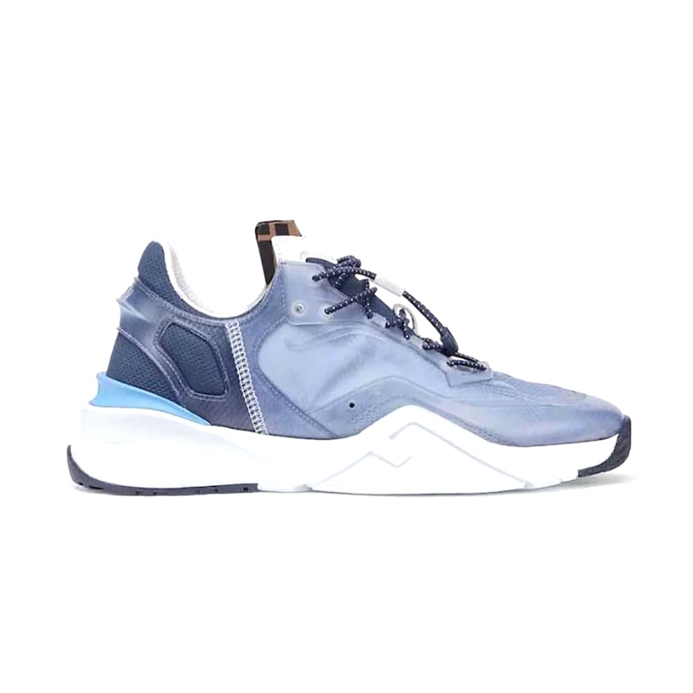 GIÀY Fendi Flow Light Blue Nylon Low-tops