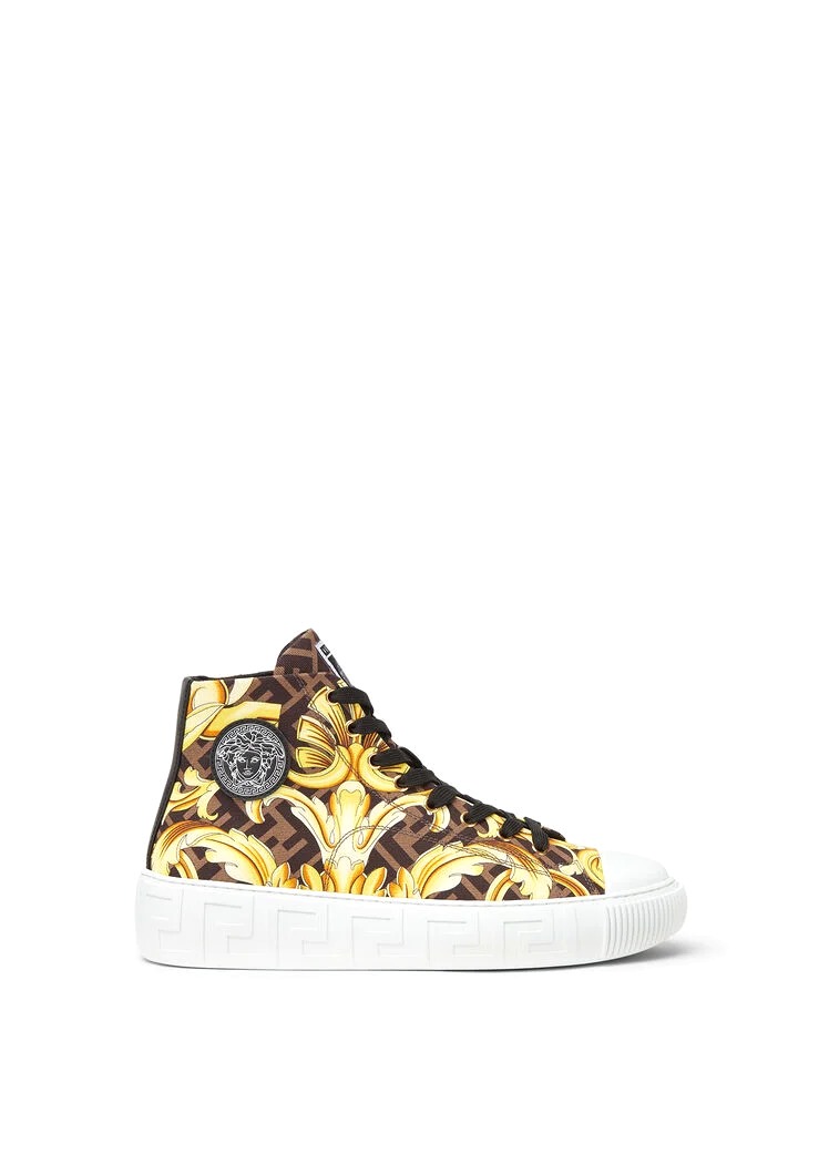 GIÀY FENDACE GOLD BAROQUE GRECA SNEAKERS SS2022