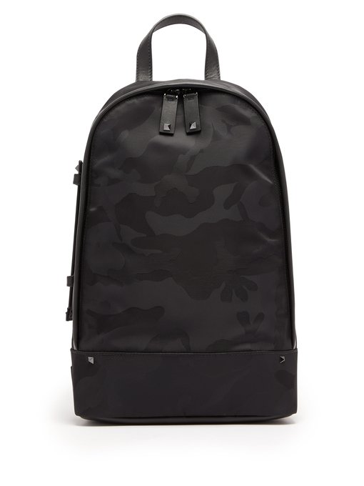 BALO VALENTINO Camouflage cross-body nylon backpack