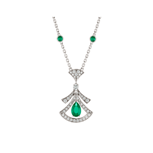 DÂY CHUYỀN BULGARI DIVAS’ DREAM EMERALD DIAMOND 18K WHITE GOLD