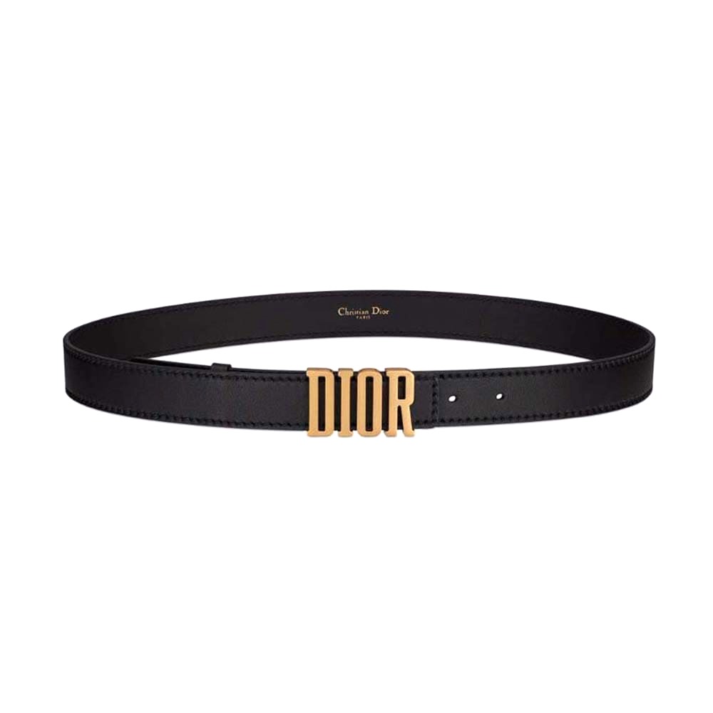 DÂY LƯNG Dior Women D-Fence Belt Black Smooth Calfskin 30 MM