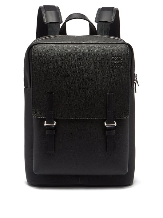 BALO LOEWE Military grained-leather backpack