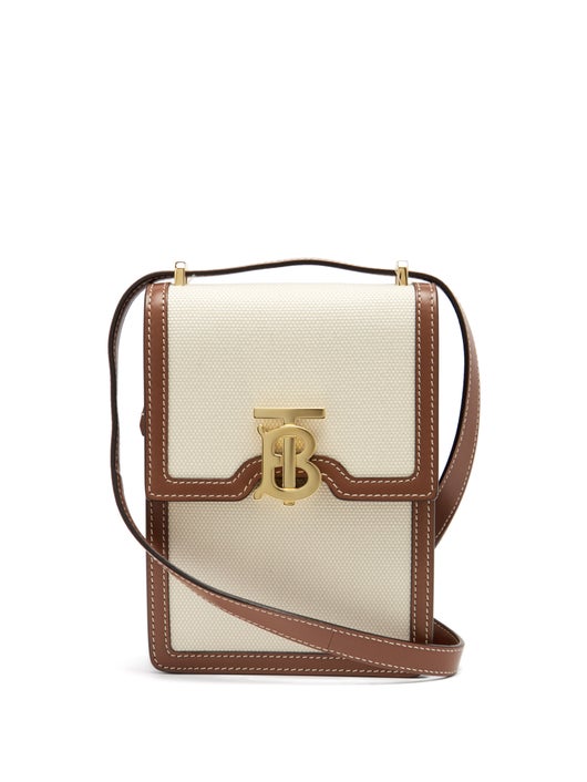 TÚI BURBERRY Robin TB-plaque canvas phone pouch