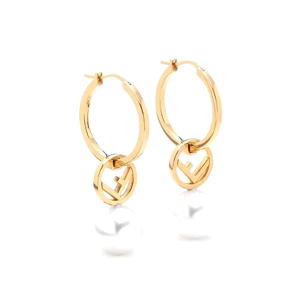 Bông tai Fendi F Is Fendi Earrings Gold-coloured