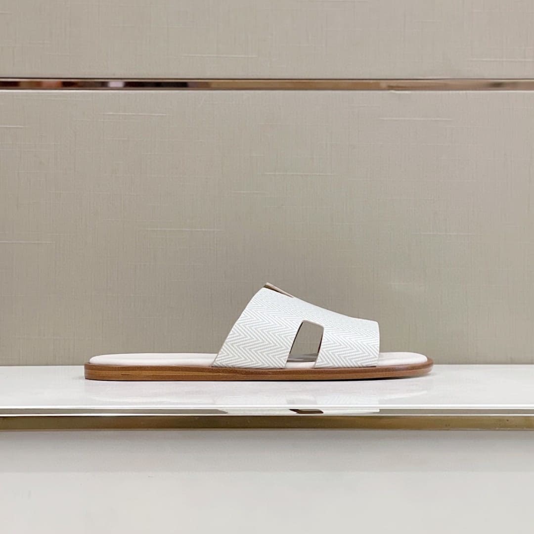 DÉP HERMES IZMIR WHITE H SANDAL AAA