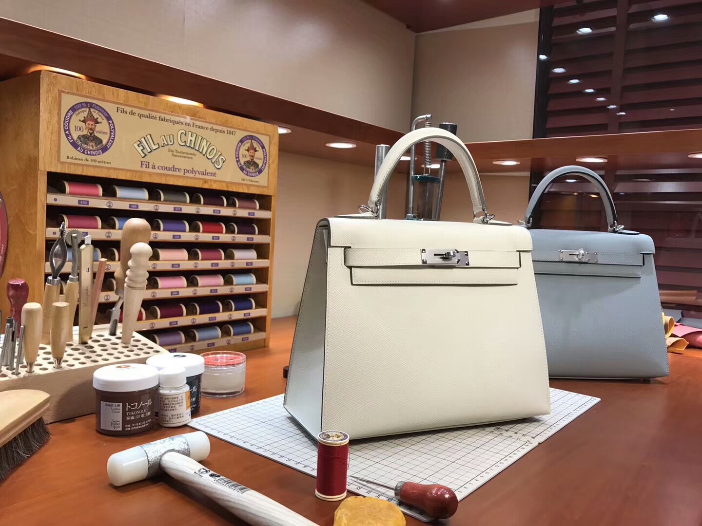 TÚI HERMES Kelly 28CM pure white